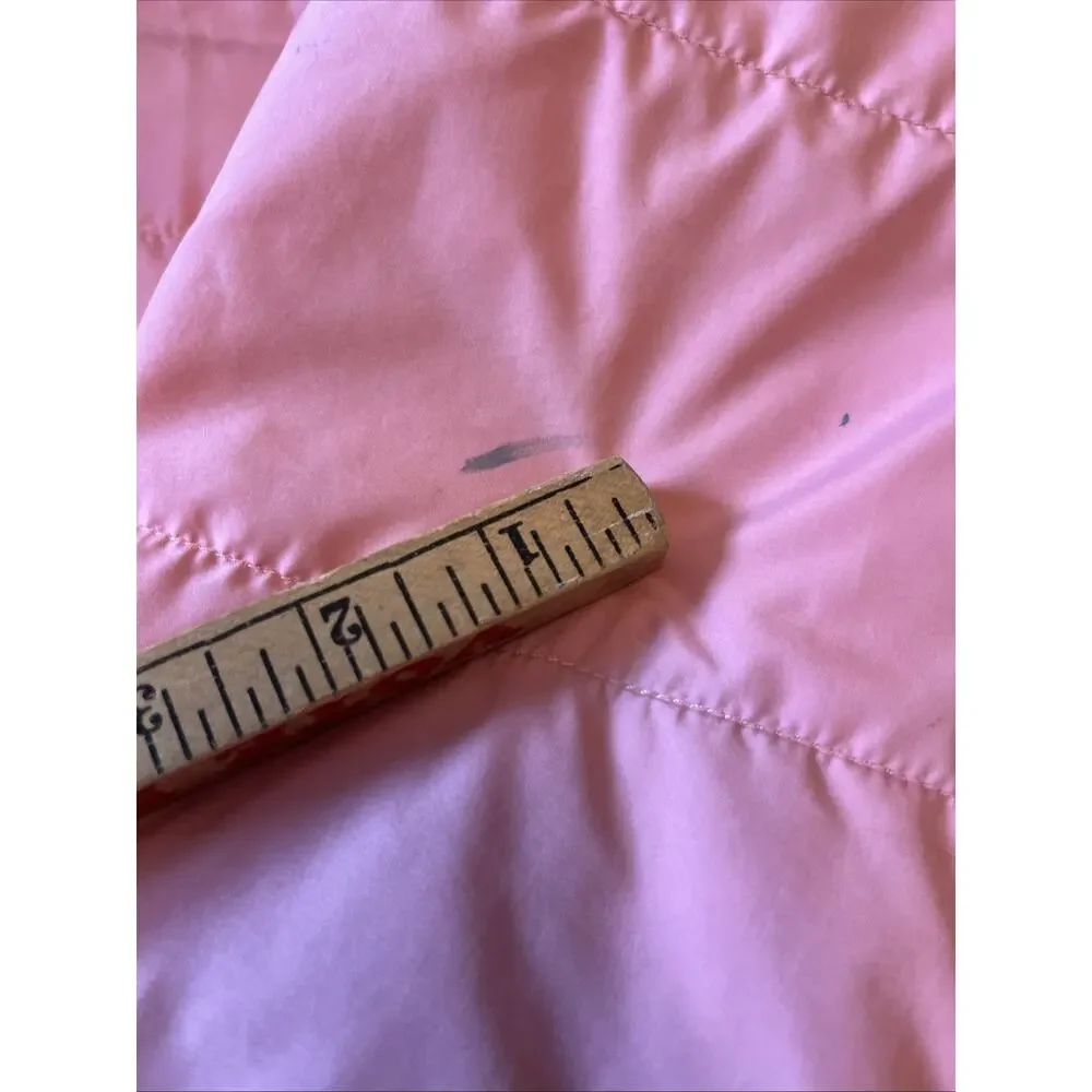 The North Face Jacket Girls L 12 Reversible Coral Pink Fuzzy Teddy Coat Warm